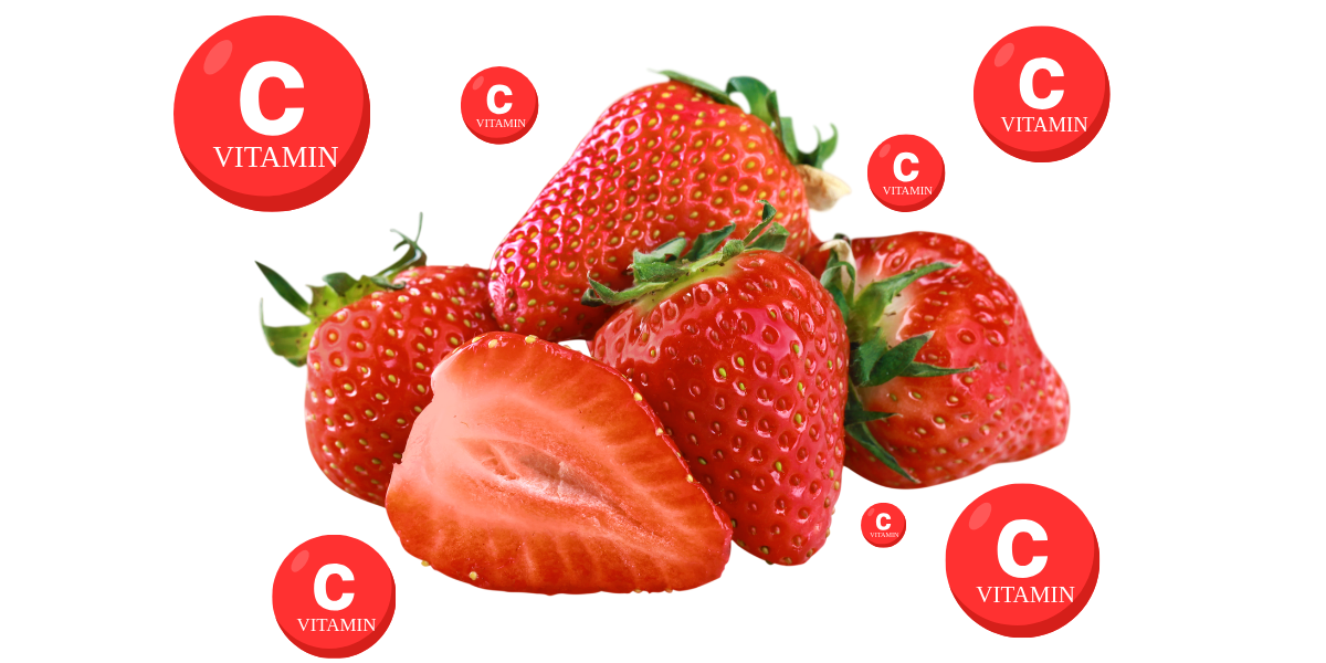 Bild von Vitamin-C-reichen Erdbeeren